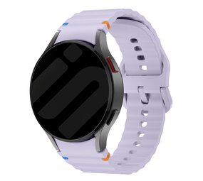 Strap-it® Samsung Galaxy Watch 6 40mm Wave bandje (lichtpaars) Strap-it® Samsung Galaxy Watch 6 40mm Wave bandje (lichtpaars)