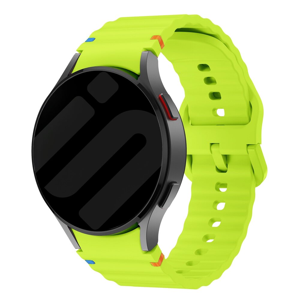 Strap-it® Strap-it Samsung Galaxy Watch 7 - 40mm Wave bandje (lime)