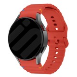 Strap-it® Samsung Galaxy Watch 7 - 40mm Wave bandje (rood)