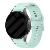 Strap-it® Samsung Galaxy Watch FE Wave bandje (lichtgroen) Strap-it® Samsung Galaxy Watch FE Wave bandje (lichtgroen)