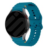 Strap-it® Samsung Galaxy Watch FE Wave bandje (groenblauw)