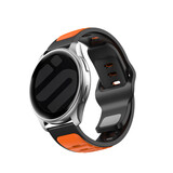 Strap-it® Samsung Galaxy Watch 46mm outdoor duo siliconen bandje (oranje/zwart) Strap-it® Samsung Galaxy Watch 46mm outdoor duo siliconen bandje (oranje/zwart)