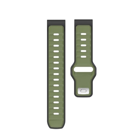 Strap-it® Strap-it Polar Vantage V3 outdoor duo siliconen bandje (groen/zwart) Strap-it® Strap-it Polar Vantage V3 outdoor duo siliconen bandje (groen/zwart)