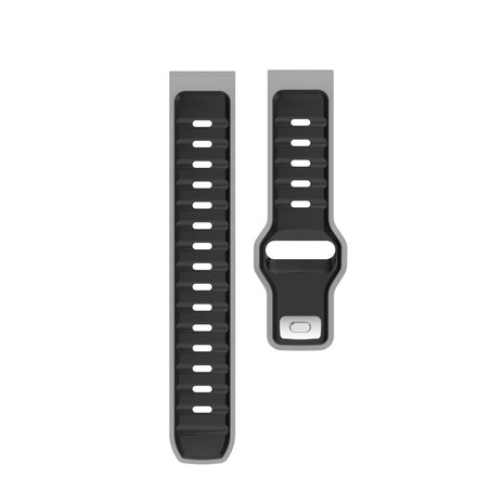 Strap-it® Strap-it Polar Unite outdoor duo siliconen bandje (zwart/grijs)