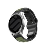 Strap-it® Polar Pacer outdoor duo siliconen bandje (groen/zwart)