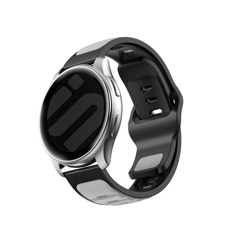 Strap-it® Strap-it Amazfit Bip U (Pro) outdoor duo siliconen bandje (grijs/zwart) Strap-it® Strap-it Amazfit Bip U (Pro) outdoor duo siliconen bandje (grijs/zwart)