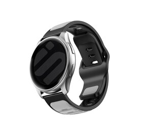 Strap-it® Withings Steel HR - 40mm outdoor duo siliconen bandje (grijs/zwart) Strap-it® Withings Steel HR - 40mm outdoor duo siliconen bandje (grijs/zwart)