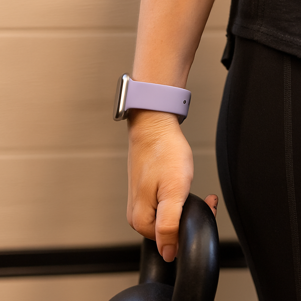 Strap-it® Strap-it Apple Watch siliconen bandje (lichtpaars)