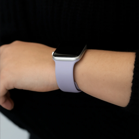 Strap-it® Strap-it Apple Watch siliconen bandje (lichtpaars)