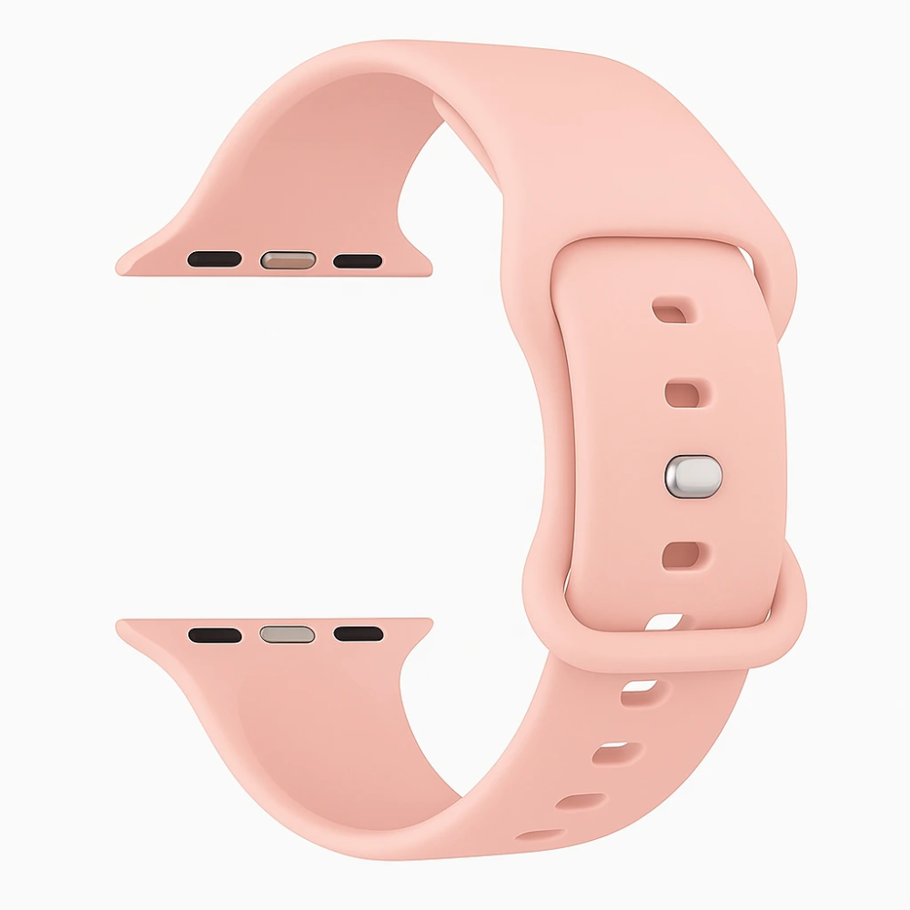 Strap-it® Strap-it Apple Watch siliconen bandje (Antiek roze)