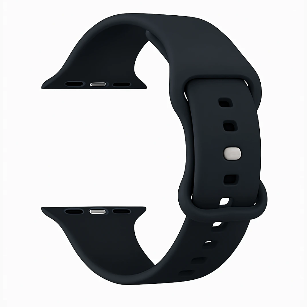 Strap-it® Strap-it Apple Watch siliconen bandje (zwart)