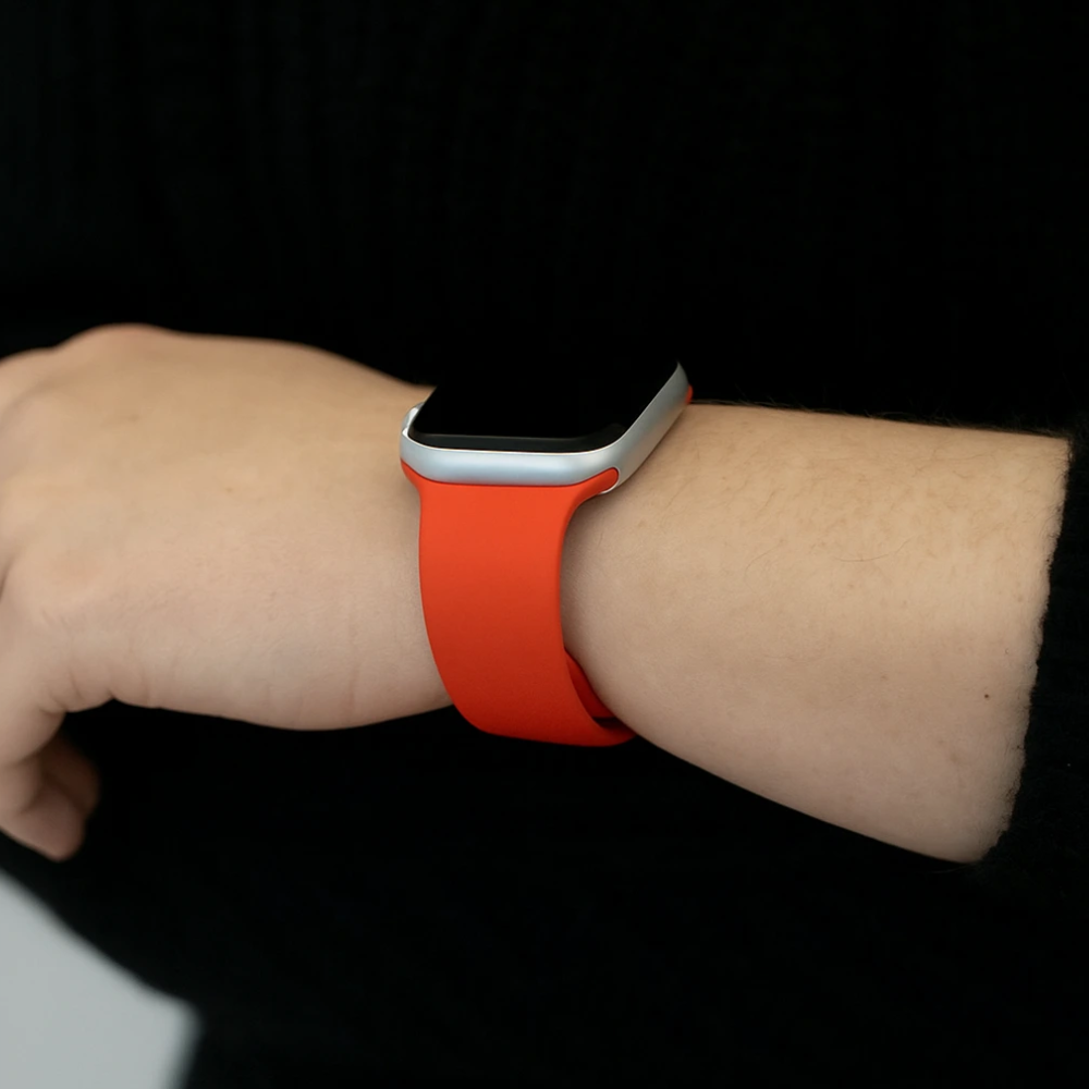 Strap-it® Strap-it Apple Watch siliconen bandje (koraal)