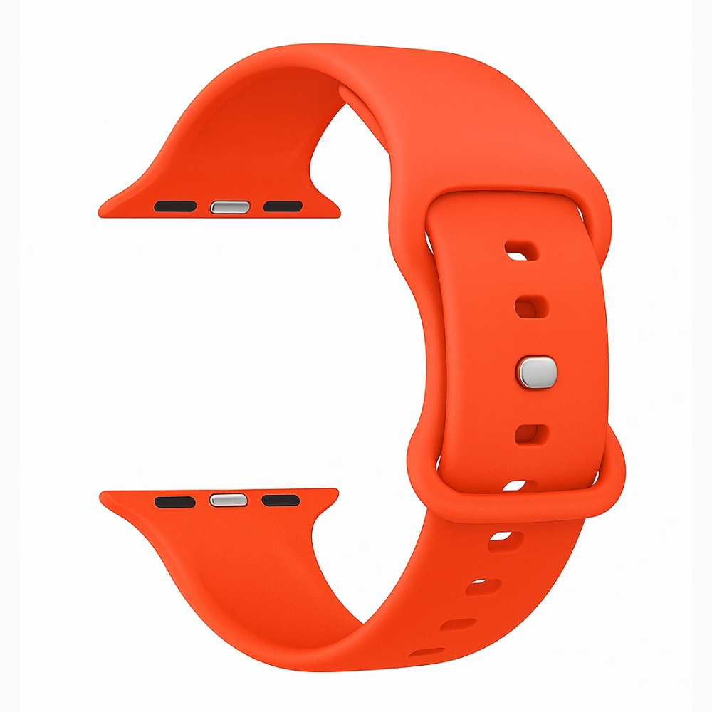 Strap-it® Strap-it Apple Watch siliconen bandje (koraal)