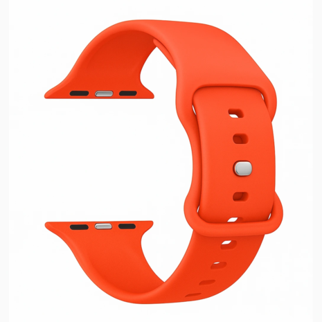 Strap-it® Strap-it Apple Watch siliconen bandje (koraal)