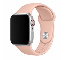 Strap-it® Apple Watch silicone band (lichtroze)