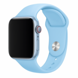Strap-it® Apple Watch silicone band (aqua blauw)