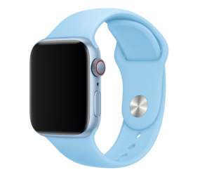 Strap-it® Apple Watch silicone band (aqua blauw)