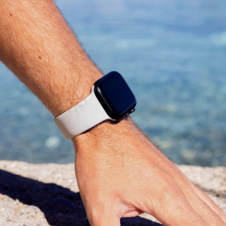 Strap-it® Strap-it Apple Watch silicone band (grijs)