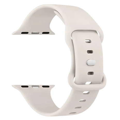 Strap-it® Strap-it Apple Watch siliconen bandje (sterrenlicht)