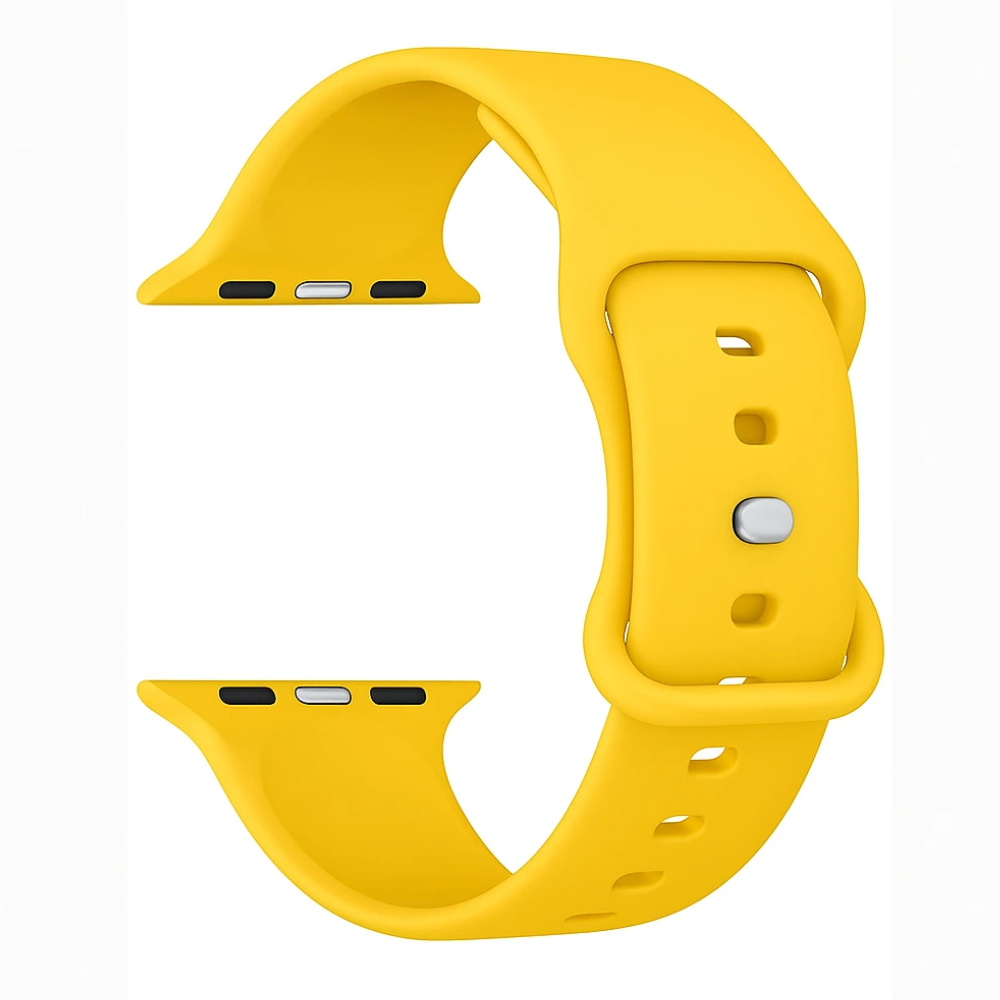 Strap-it® Strap-it Apple Watch siliconen bandje (geel)