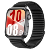 Strap-it® Huawei Watch Fit 3 nylon wave bandje (zwart)