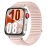 Strap-it® Strap-it Huawei Watch Fit 3 nylon wave bandje (lichtroze) Strap-it® Strap-it Huawei Watch Fit 3 nylon wave bandje (lichtroze)