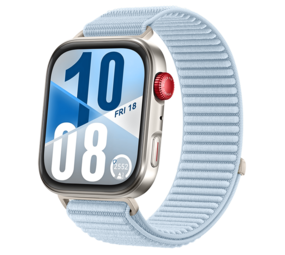 Strap-it® Huawei Watch Fit 3 nylon wave bandje (lichtblauw) Strap-it® Huawei Watch Fit 3 nylon wave bandje (lichtblauw)