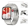 Strap-it® Strap-it Huawei Watch Fit 4 titanium bandje (zilver) Strap-it® Strap-it Huawei Watch Fit 4 titanium bandje (zilver)