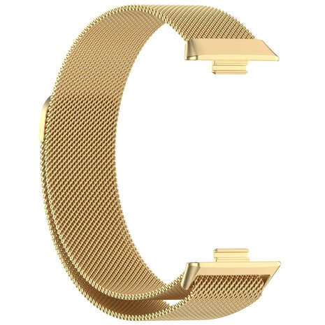Strap-it® Strap-it Huawei Watch Fit 4 Milanese band (goud)