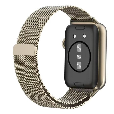 Strap-it® Strap-it Huawei Watch Fit 4 Milanese band (sterrenlicht)