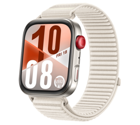 Strap-it® Huawei Watch Fit 4 Pro nylon wave bandje (sterrenlicht)