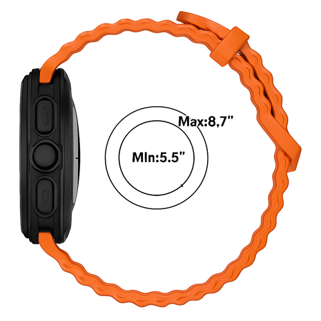 Strap-it® Strap-it Samsung Galaxy Watch Ultra Ocean bandje (oranje)