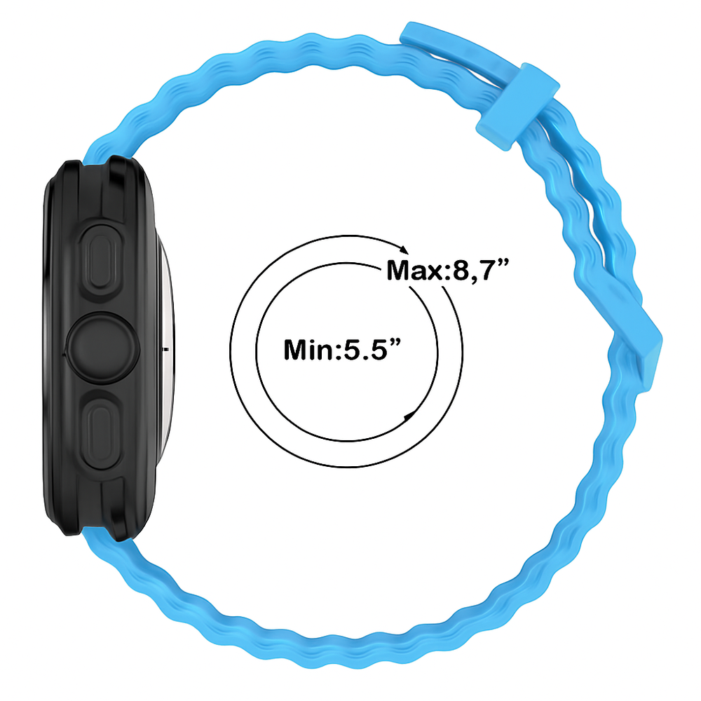 Strap-it® Strap-it Samsung Galaxy Watch Ultra Ocean bandje (lichtblauw)