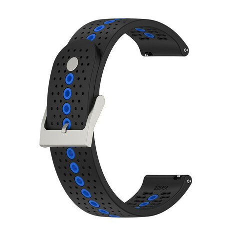 Strap-it® Strap-it Suunto Run siliconen bandje (zwart/blauw)