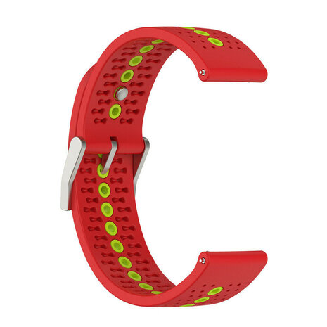 Strap-it® Strap-it Suunto Run siliconen bandje (rood/groen)