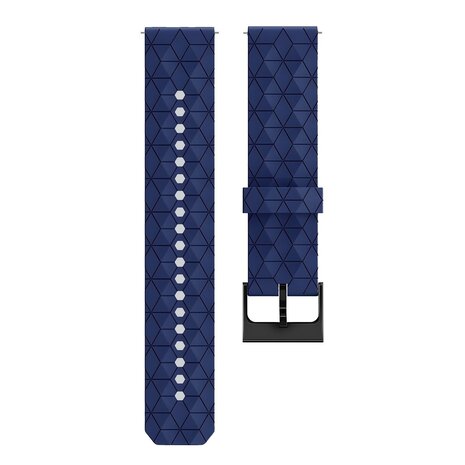 Strap-it® Strap-it Suunto Run silicone hexa band (donkerblauw)