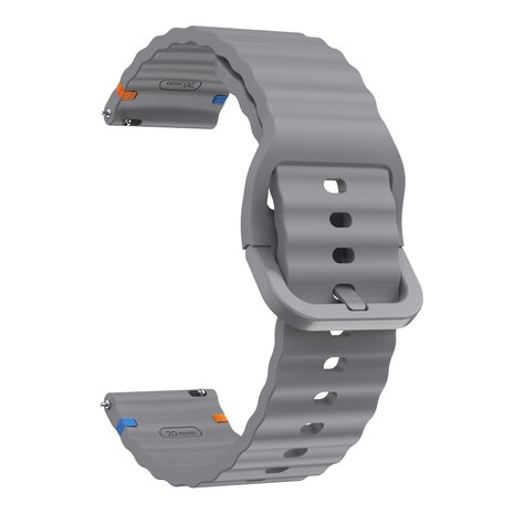 Strap-it® Strap-it Suunto Run wave siliconen bandje (donkergrijs)