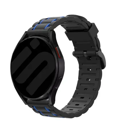Strap-it® Strap-it Suunto Race (S) sport gesp band (zwart/blauw)