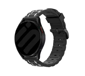 Strap-it® Suunto 9 Peak sport gesp band (zwart/wit)