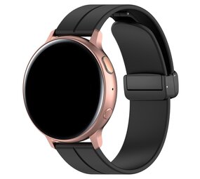 Strap-it® Suunto 9 Peak Pro D-buckle siliconen bandje (zwart)