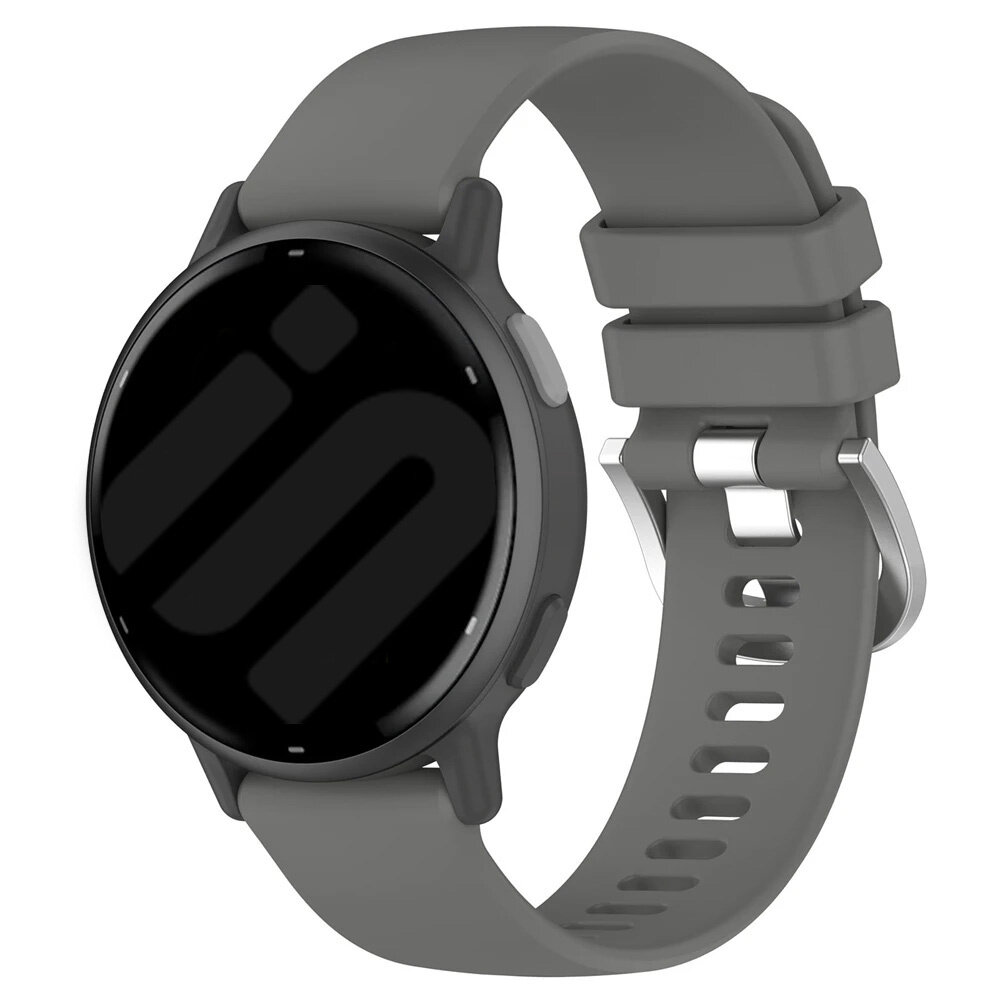 Strap-it® Strap-it Garmin Forerunner 645 siliconen classic bandje (donkergrijs)