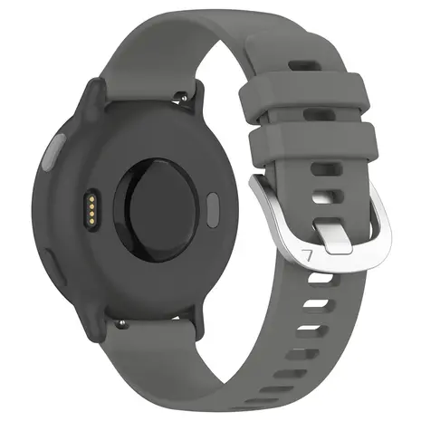 Strap-it® Strap-it Garmin Forerunner 645 siliconen classic bandje (donkergrijs)