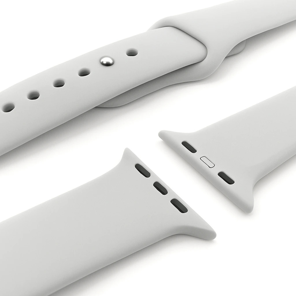 Strap-it® Strap-it Apple Watch silicone band (grijs)