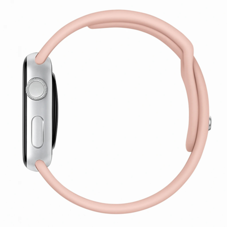 Strap-it® Strap-it Apple Watch silicone band (lichtroze)