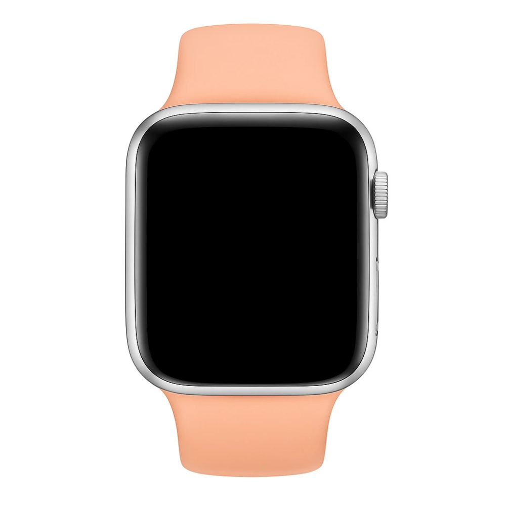 Strap-it® Strap-it Apple Watch silicone band (oranje-roze)