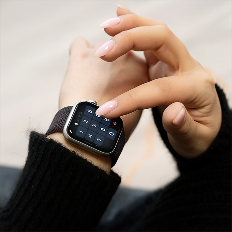 Strap-it® Strap-it Apple Watch gevlochten bandje (space grey) Strap-it® Strap-it Apple Watch gevlochten bandje (space grey)