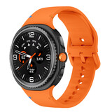 Strap-it® Samsung Galaxy Watch 8 - 40mm siliconen bandje (oranje)