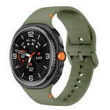 Strap-it® Samsung Galaxy Watch 8 - 40mm siliconen bandje (legergroen)
