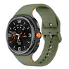 Strap-it® Strap-it Samsung Galaxy Watch 8 - 40mm siliconen bandje (legergroen) Strap-it® Strap-it Samsung Galaxy Watch 8 - 40mm siliconen bandje (legergroen)