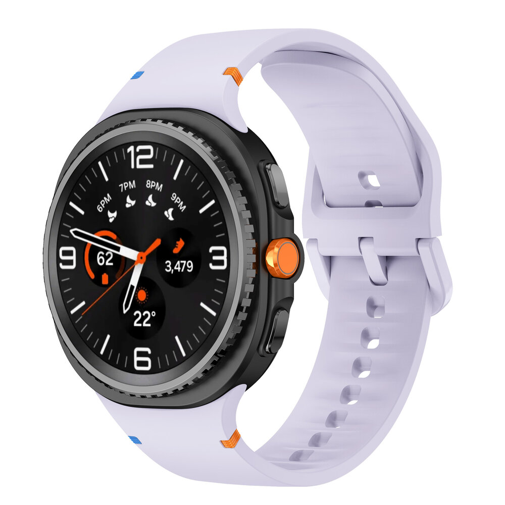 Strap-it® Strap-it Samsung Galaxy Watch 8 - 40mm siliconen bandje (lichtpaars) Strap-it® Strap-it Samsung Galaxy Watch 8 - 40mm siliconen bandje (lichtpaars)